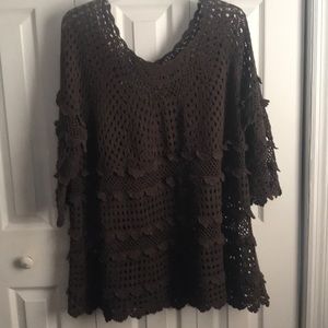 DENIM 24/7 Crochet Top🌻.    Size 1X-2X